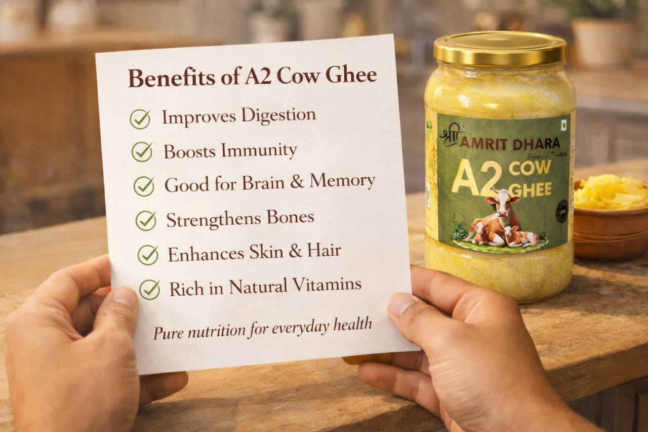 Benefits of A2 Cow Ghee — lifestyle food photography